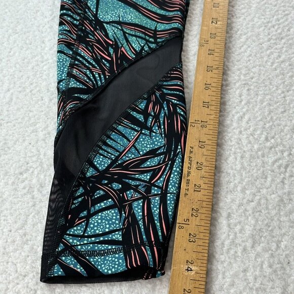 Lululemon Women's Tropical Mesh Inspire Tight II Zip Pockets Leggings Size 6 EUC - Picture 6 of 7